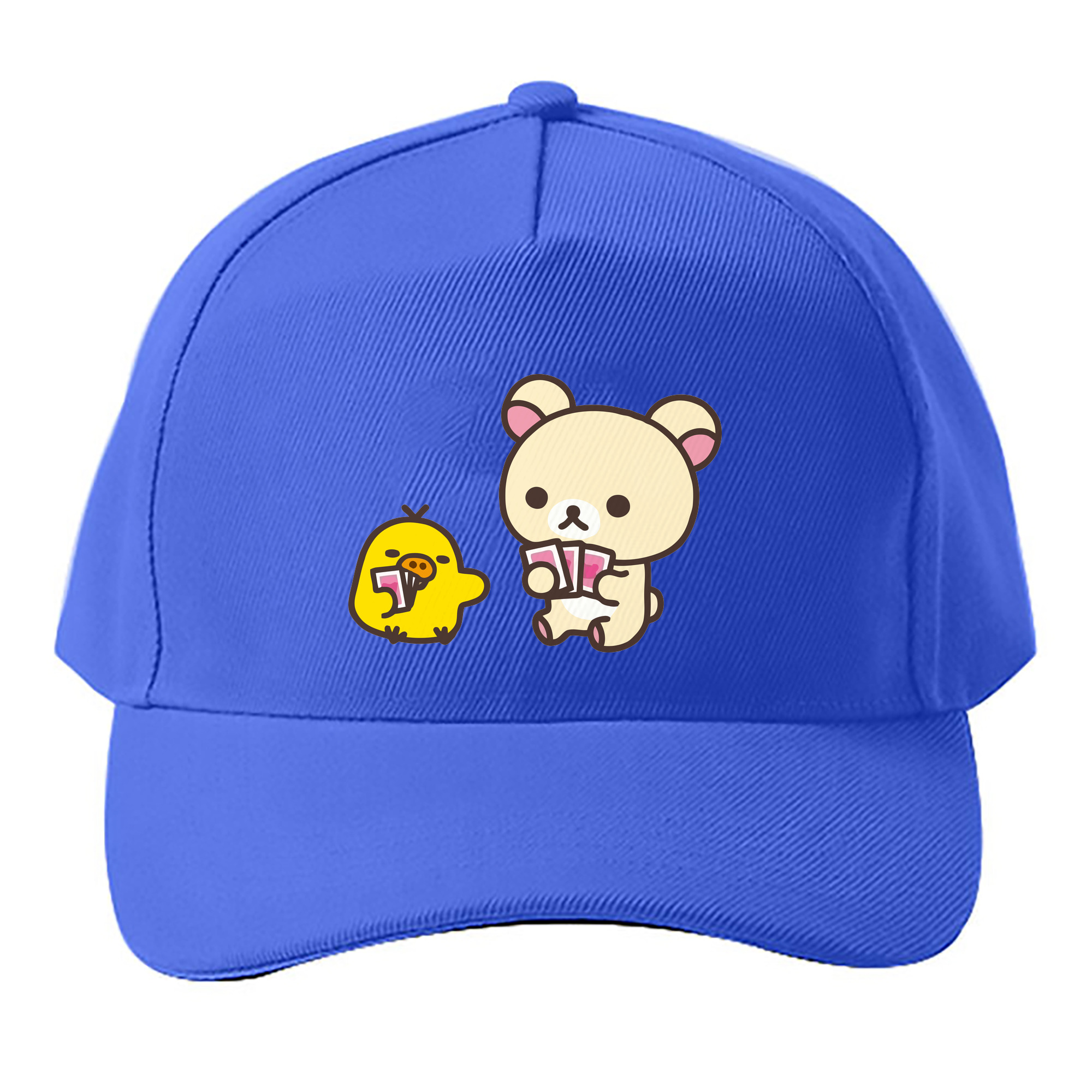 （画像用） リラックマ リラックマ キイロイトリ Rilakkuma Korilakkuma Kiiroitori ベースボールキャップ 綿100％ 男女兼用 帽子 スポーツ